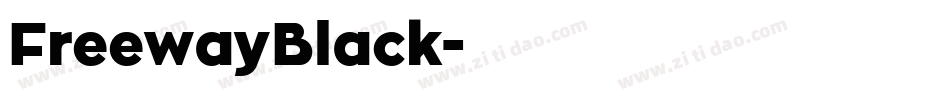 FreewayBlack字体转换