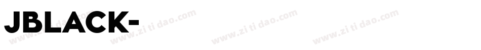 JBLACK字体转换