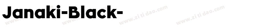 Janaki-Black字体转换