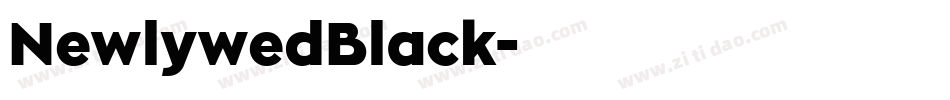 NewlywedBlack字体转换