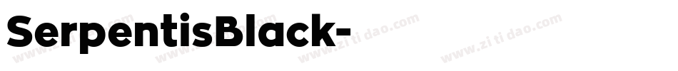 SerpentisBlack字体转换