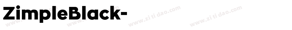ZimpleBlack字体转换