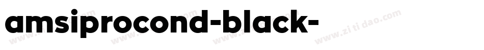 amsiprocond-black字体转换