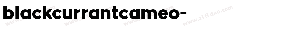 blackcurrantcameo字体转换