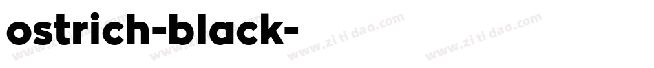 ostrich-black字体转换