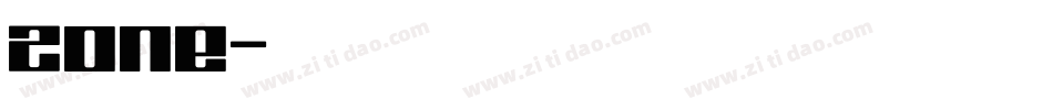 ZONE字体转换