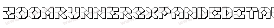 ZoomRunnerExpandedItalic-LXEg字体转换