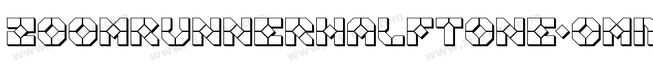 ZoomRunnerHalftone-omMV字体转换