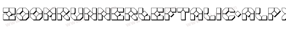 ZoomRunnerLeftalic-alPx字体转换