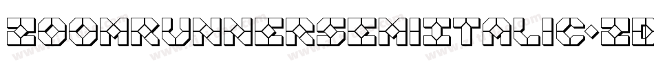 ZoomRunnerSemiItalic-ZDoJ字体转换
