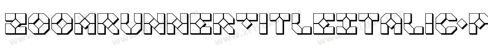 ZoomRunnerTitleItalic-pd9R字体转换 ZoomRunnerTitleItalic-pd9R字体转换