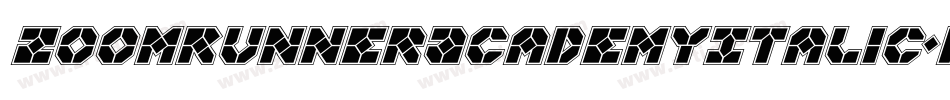 ZoomRunnerAcademyItalic-KLWD字体转换