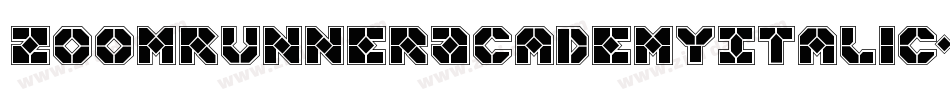 ZoomRunnerAcademyItalic-KLWD字体转换