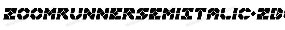 ZoomRunnerSemiItalic-ZDoJ字体转换