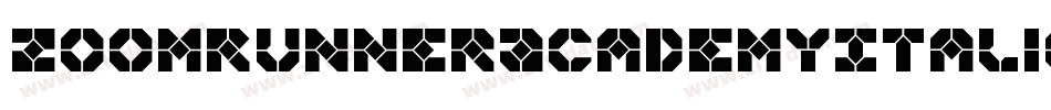 ZoomRunnerAcademyItalic-KLWD字体转换