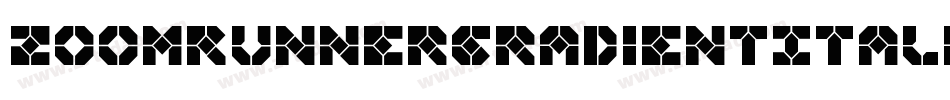 ZoomRunnerGradientItalic-gYBY字体转换 ZoomRunnerGradientItalic-gYBY字体转换