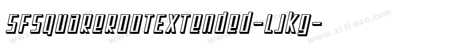 SfSquareRootExtended-LJKG字体转换