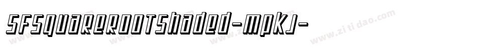 SfSquareRootShaded-mPKj字体转换 SfSquareRootShaded-mPKj字体转换