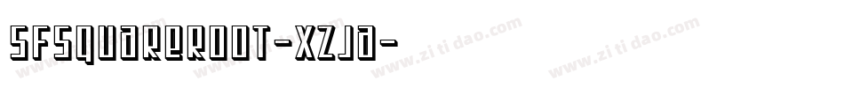 SfSquareRoot-XZJa字体转换 SfSquareRoot-XZJa字体转换