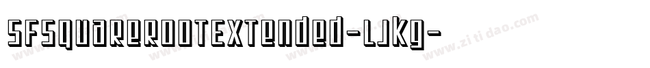 SfSquareRootExtended-LJKG字体转换