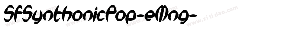 SfSynthonicPop-eMng字体转换 SfSynthonicPop-eMng字体转换