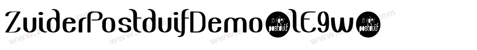 ZuiderPostduifDemo-lE9w字体转换