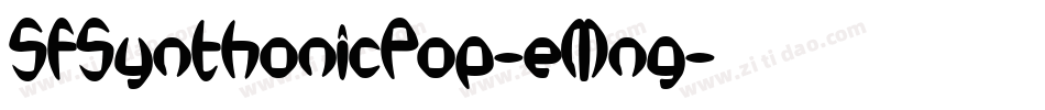SfSynthonicPop-eMng字体转换 SfSynthonicPop-eMng字体转换