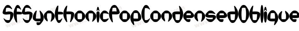 SfSynthonicPopCondensedOblique-Er1z字体转换