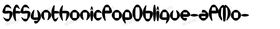SfSynthonicPopOblique-aPMo字体转换 SfSynthonicPopOblique-aPMo字体转换