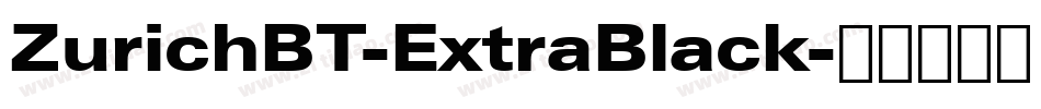 ZurichBT-ExtraBlack字体转换