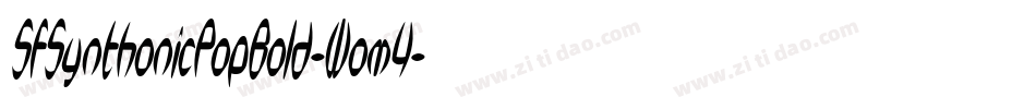 SfSynthonicPopBold-Wom4字体转换 SfSynthonicPopBold-Wom4字体转换