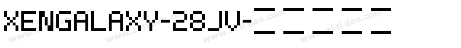 XenGalaxy-28jv字体转换