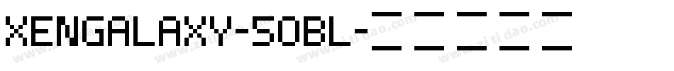 XenGalaxy-5oBL字体转换