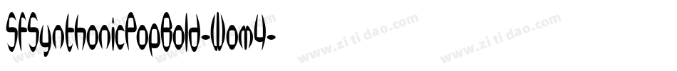 SfSynthonicPopBold-Wom4字体转换 SfSynthonicPopBold-Wom4字体转换