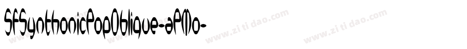 SfSynthonicPopOblique-aPMo字体转换 SfSynthonicPopOblique-aPMo字体转换