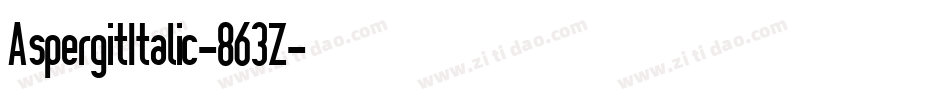 AspergitItalic-863Z字体转换