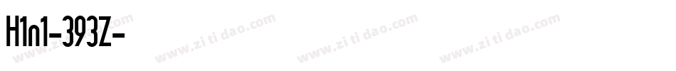 H1n1-393Z字体转换