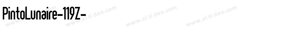 PintoLunaire-119Z字体转换