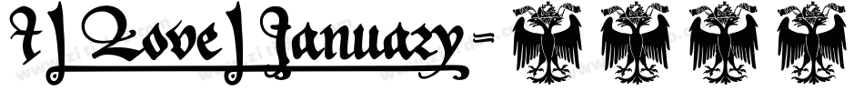 I_Love_January字体转换