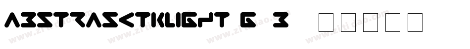 AbstrasctikLight-g8B5字体转换