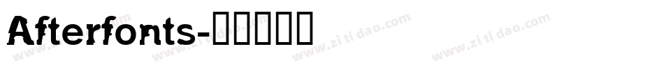 Afterfonts字体转换