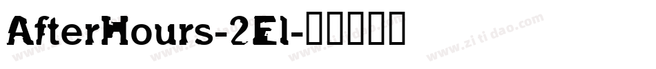 AfterHours-2El字体转换