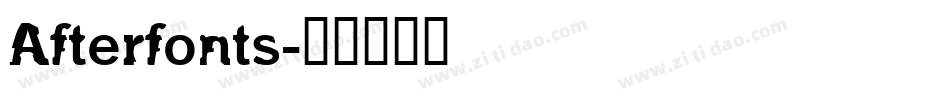 Afterfonts字体转换