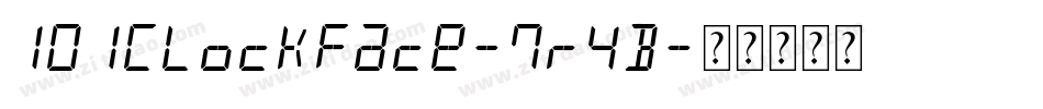 101ClockFace-7r4B字体转换