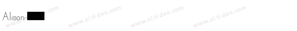 Alison字体转换