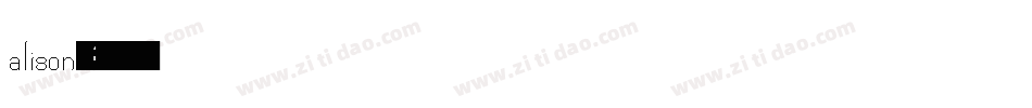 alison字库字体转换