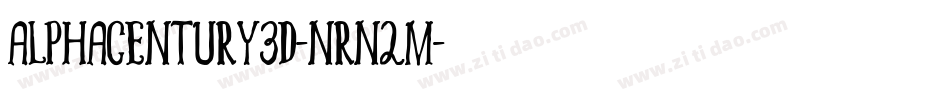 AlphaCentury3D-nRn2M字体转换