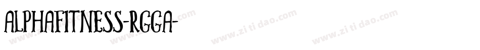 Alphafitness-rggA字体转换