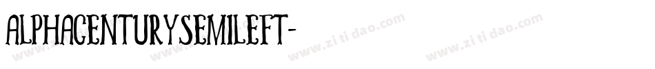 alphacenturysemileft字体转换
