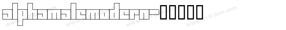 AlphaMaleModern字体转换